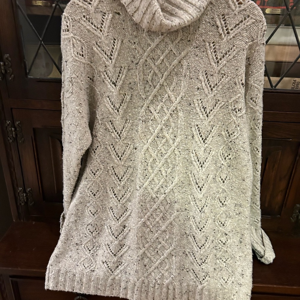 Turtle neck cable sweater by Gap